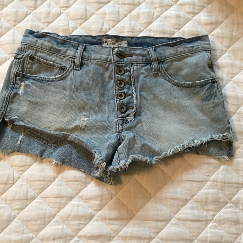 Free people jean shorts